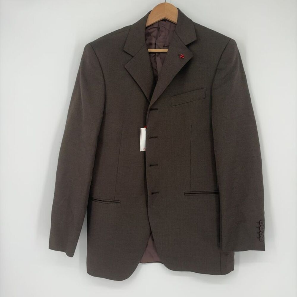 Isaia Pindot Wool Blend 3 Pc Suit